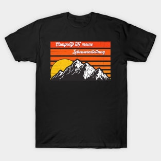 Camping Ist Meine Lebenseinstellung I Camper Sprüche T-Shirt